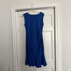 Royal blue maternity dress